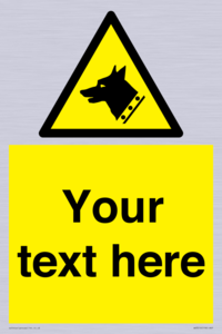 Custom Warning: Guard dog